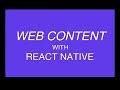Abrir Contenido Web con React Native! 📲