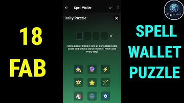Spell Wallet Puzzle Today | Spell Wallet Daily Puzzle 18 February | Spell Wallet Today Puzzle
