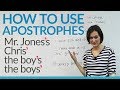 How to use apostrophes in English