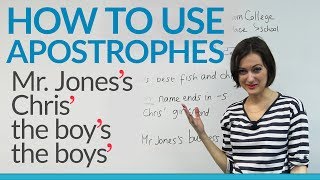 How to use apostrophes in English