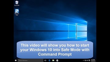 How to Start Windows 10 into Safe Mode with Command Prompt