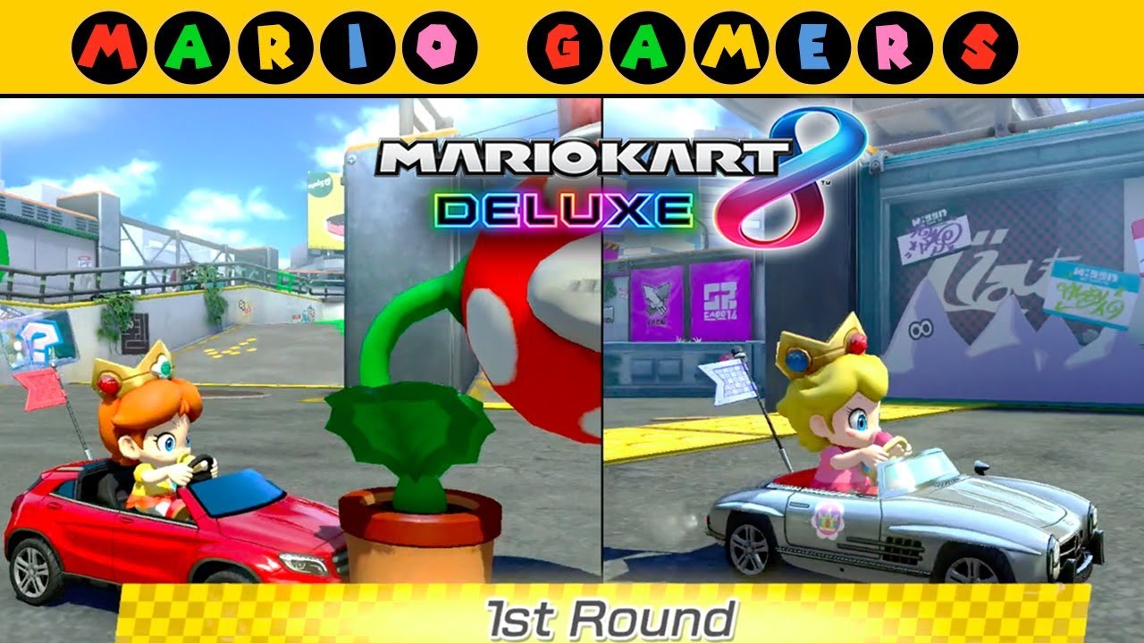 Mario Kart 8 Deluxe - Multiplayer - Renegade Roundup (Baby Daisy vs Baby Peach)