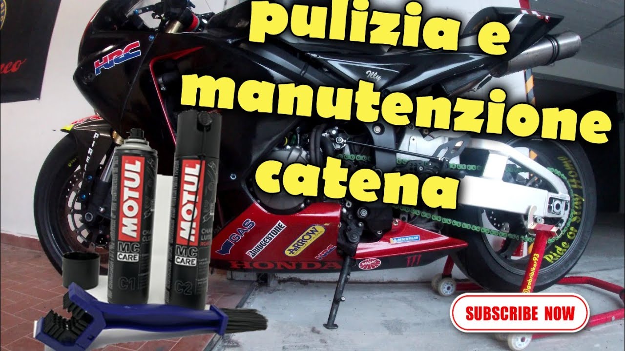 Kit Manutenzione Catena Moto MOTUL Sgrassante + Lubrificante + Spazzola C1 C2 Ducati