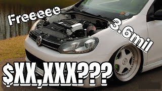 How Much Did My Manual 3.6L VR6 MK6 Swap Cost?