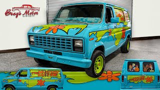 Match Highlights Bray's Motor Museum & Playground- 1979 Ford Econoline Van- The Mystery Machine