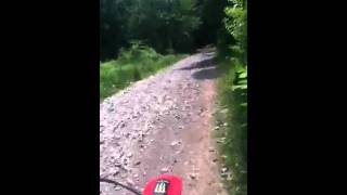 Fat ASS riding dirt bike