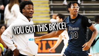 Bronny James Shows Up to watch Bryce James in Beverly Hills! Justin Pippen Goes Off!