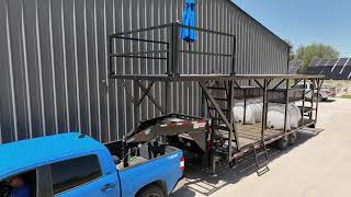 Swath LLC Spray Drone Trailer Handrail / Elevator operation