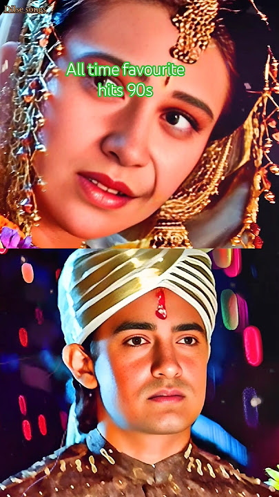 Amir Khan Karishma Kapoor Hits Song ❤️💛#short #bollywood #shorts #love #song #hits #karishma #amir
