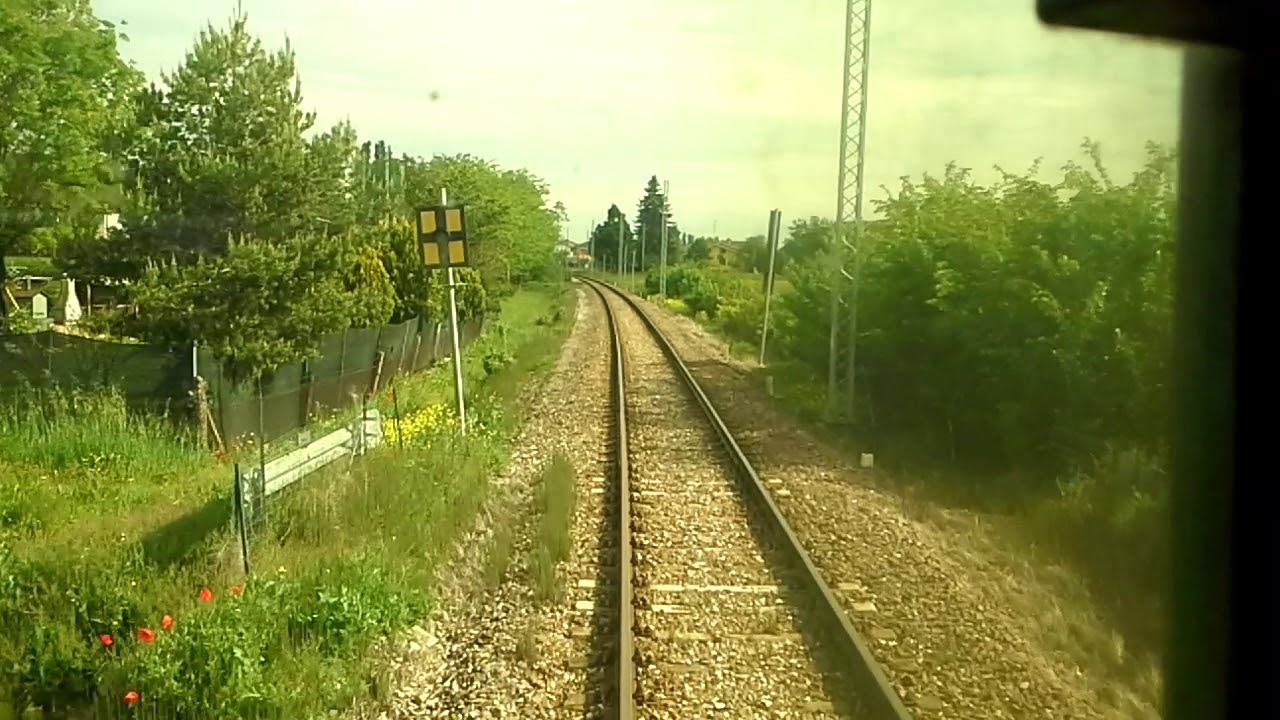 Cab ride in cabina della linea FER  Reggio Santa Croce - Guastalla