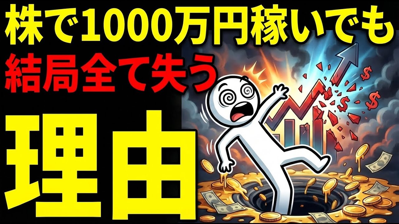 「1000万円稼ぐことが重要なわけではありません」稼いでも全部失う致命的な投資習慣