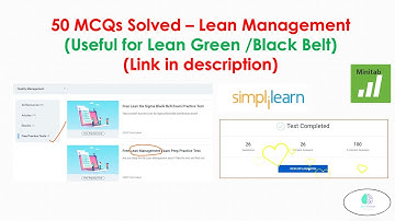 How to pass Lean Green/ Black Belt Exam | 50 MCQs Solved from Simplilearn | Link in description