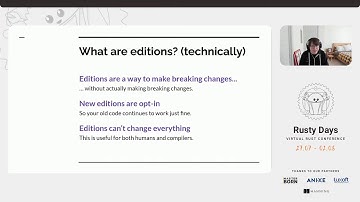 Rusty Days 2020 - Steve Klabnik: Should we have a Rust 2021 edition?