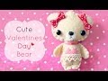 Cute Felt Valentines Day Bear Tutorial ♥