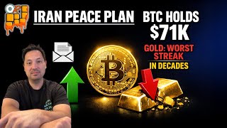 🚨 Iran Peace Plan Drops — Bitcoin Holds $71K While Gold Posts Worst Streak in Decades | LIVE