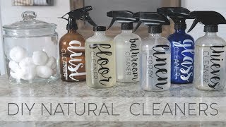 HOW TO MAKE NATURAL CLEANING PRODUCTS | ESSENTIAL OILS | DIY NATURAL CLEANERS