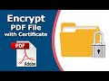 How to encrypt pdf document with certificate in adobe acrobat pro dc