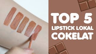 Top 5 Liquid Lipstick Lokal Warna Coklat