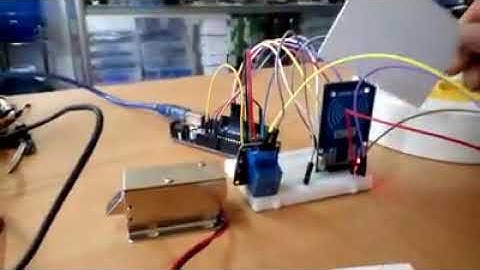 Ứng dụng STEM   Điều khiển mở khóa điện từ bằng thẻ RFID - Sử dụng Arduino