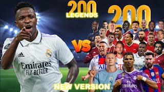 Real Madrid Vinicius JR 🆚️ 200 Legends 💥 New Version 💥 ULTRA BOSS FINAL ⚽️