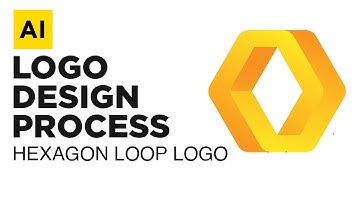Adobe Illustrator Tutorial : 3D Hexagon Loop Logo #2