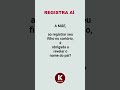 A MÃE NÃO É OBRIGADA A REVELAR O NOME DO PAI