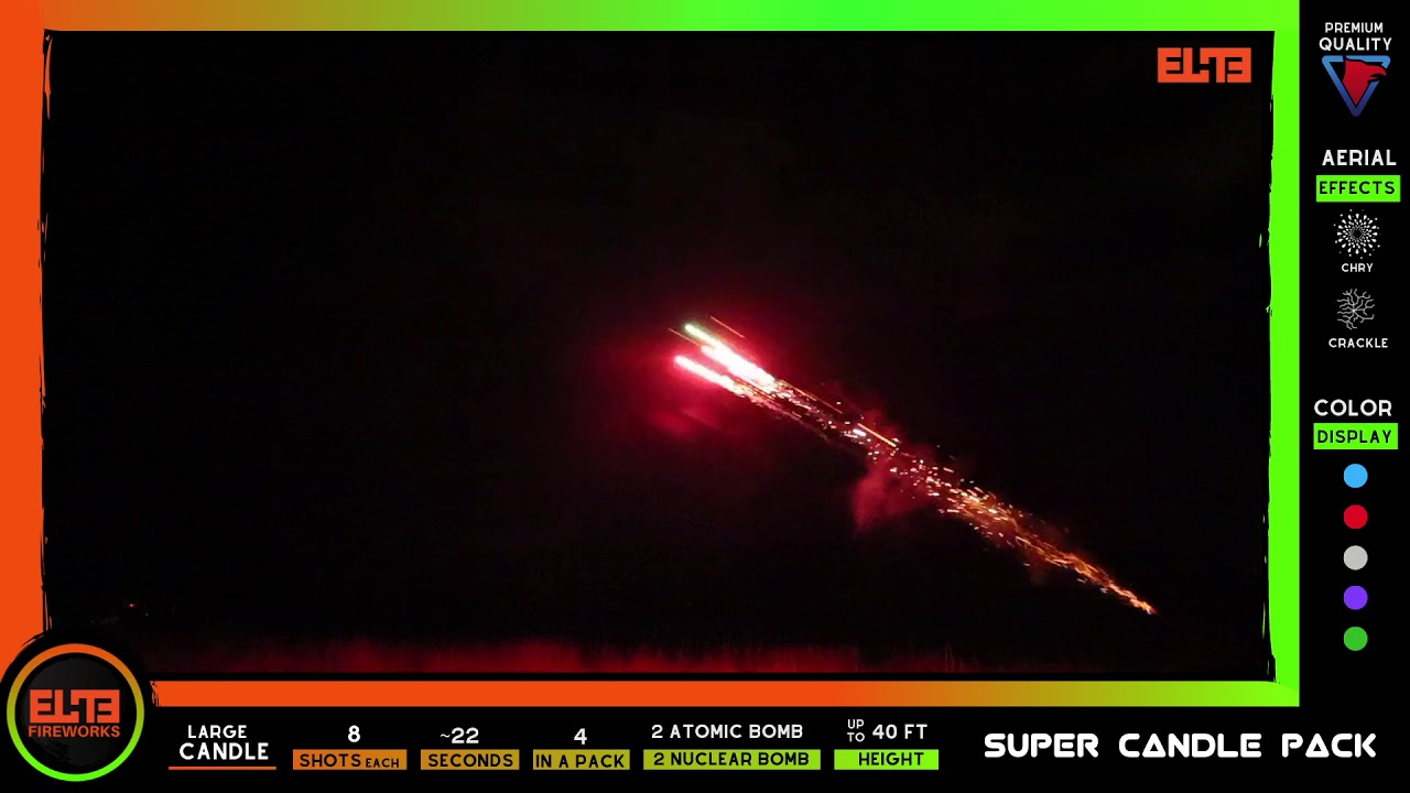 NEW FIRST-LOOK | Super Candle Pack | Large Candle from Prime Series x Elite Fireworks!