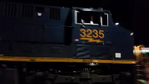 [CSX]3235 ES44AH Shiny & AC44CW Leads L140-02 With Killer Doppler Effect From K5HL In Fay NC