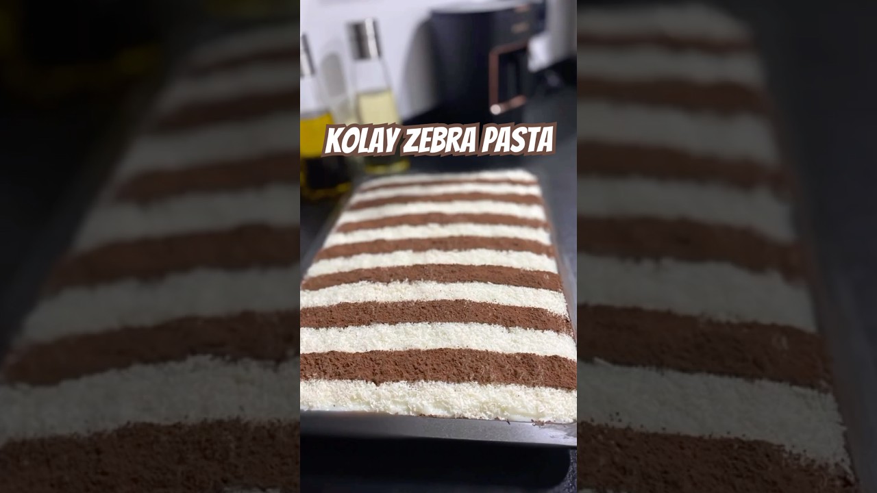 Zebra pasta/kolay pratik #sunum #zebra_cake #enkolaytarifler#shortsvideo Zebra pasta/kolay pratik #sunum #zebra_cake #enkolaytarifler#shortsvideo