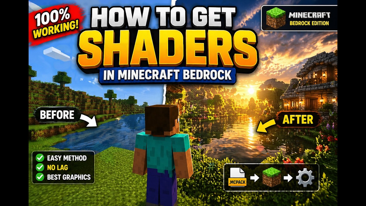 How To Get Shaders in Minecraft Bedrock Edition (2026 Working!) - YouTube
