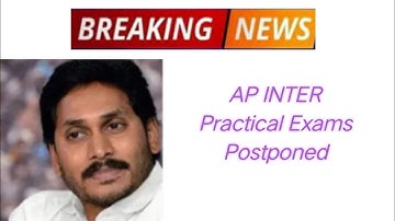 Ap Inter Practical Exams Postponed | Inter Practicals in Self Centres | Practical jumbling Cancelled