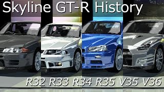 Nissan Skyline GT-R History (R32, R33, R34, R35, V35, V36)