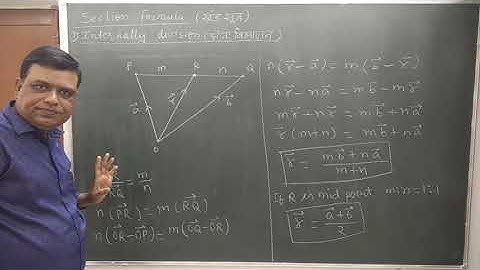 XII MATHS : SECTION FORMULA, VECTOR, INTERNALLY DIVISION, EXTERNALLY DIVISION / trick