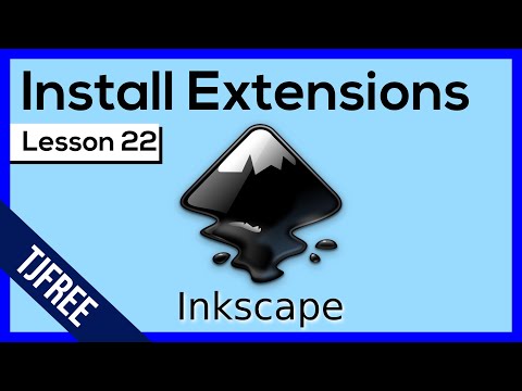 Inkscape Lesson 22 - Installing Custom Extensions