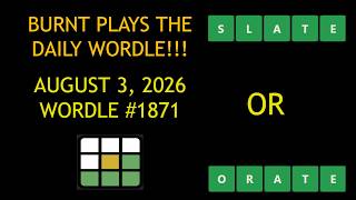Wordle of the Day for 8/3/2026 Tips/Strategies And Answer | Wordle #1871