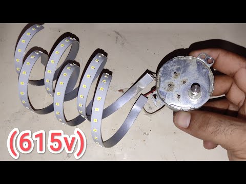 DIY Amazing Electricity Generator 615v With Motor اصنع بنفسك مولد كهرباء