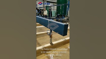 What grade of concentrate can be obtained by blanket ditch + shaking table gravity separation?