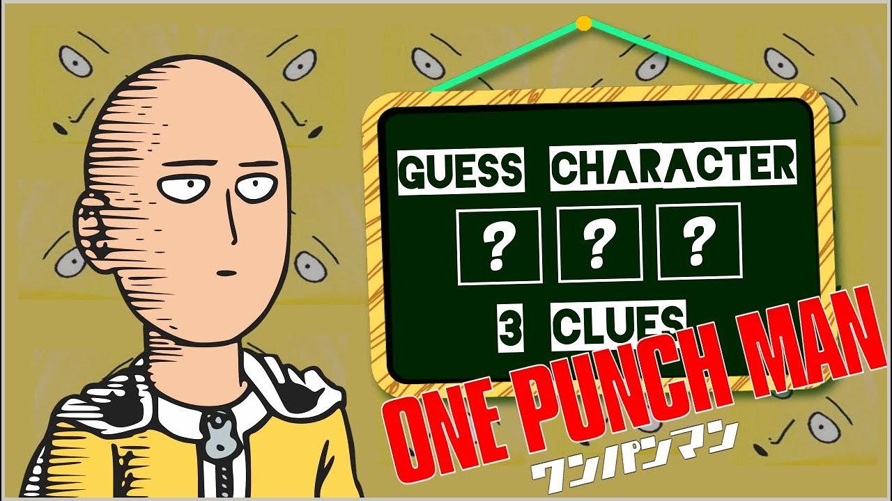 Guess Character One Punch Man with 3 Clues | Anime Quiz