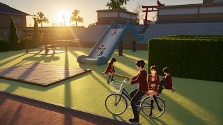 Timelapse A Day In Sakura Town Sakura School Simulator