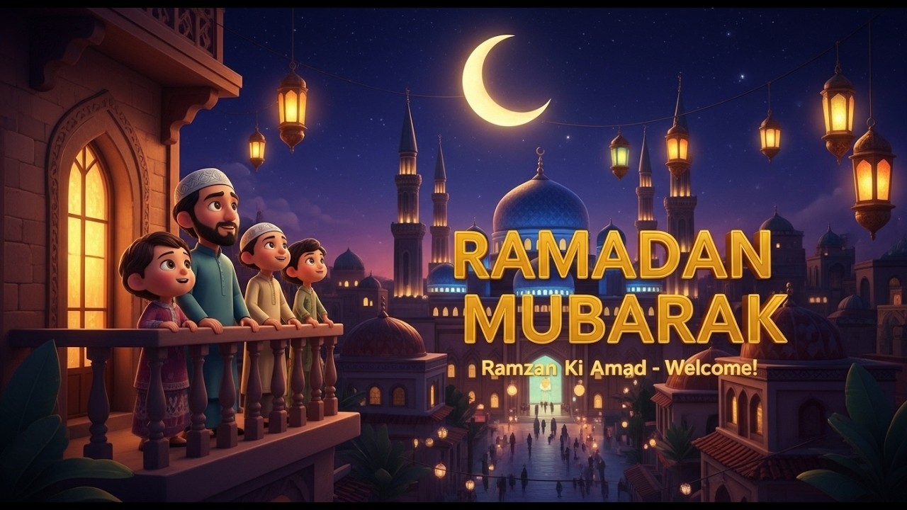 Ramzan Ki Amad Khush Amadeed ✨ | Beautiful Ramadan Song for Kids | Ten Tan Bells