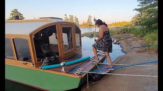 BRITT to Cunningham Day 1, in a Tiny Houseboat...