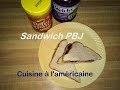 Sandwich pbj peanut butter  jelly sandwich  recette typique amricaine