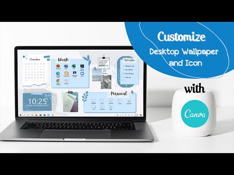 Hình Nền Máy Tính Đẹp - Thiết kế hình nền máy tính với Canva - Thay đổi Icon thư mục / Aesthetic Desktop Wallpaper & Icons
