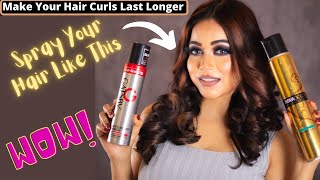 Make Your Hair Curls Last longer , This is How to Use Hair Spray For Hair Styling