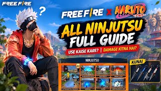 HOW TO USE ALL NINJUTSU || HOW TO USE THE NEW NARUTO WEAPONS || TRGAMING09 || FREEFIRE screenshot 3