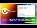 🖱 Hacer un programa que dibuja un Triángulo Equilátero en Java NetBeans. #java