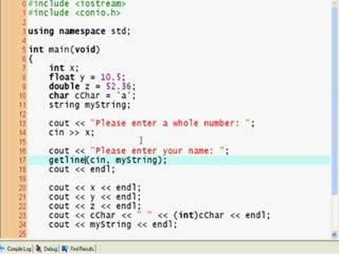 C++ Tutorial #2, Data Types (3)