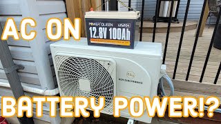 Can You Run An Air Conditioner On Solar /  LiFePO4 Powerqueen Battery?