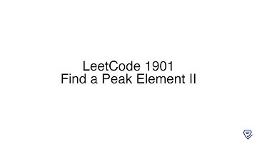 LeetCode 1901: Find a Peak Element II