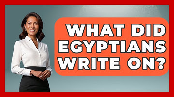 What Did Egyptians Write On? - Ancient Wonders Revealed
